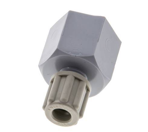 6x4mm & G3/8'' PA Straight Compression Fitting with Female Threads 10 bar [2 Pieces]