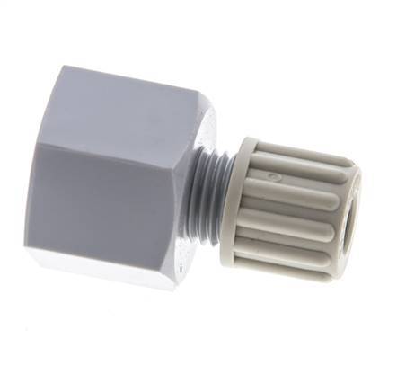 8x6mm & G1/2'' PA Straight Compression Fitting with Female Threads 10 bar