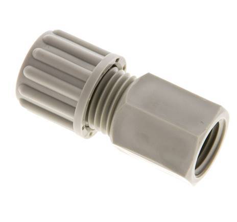 8x6mm & G1/4'' PP Straight Compression Fitting with Female Threads 10 bar