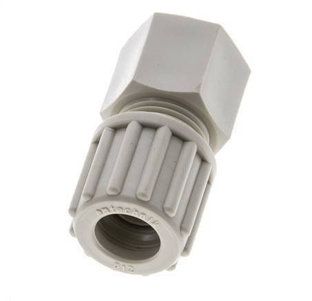 12x10mm & G1/4'' PP Straight Compression Fitting with Female Threads 10 bar