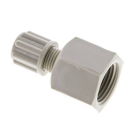 6x4mm & G3/8'' PP Straight Compression Fitting with Female Threads 10 bar