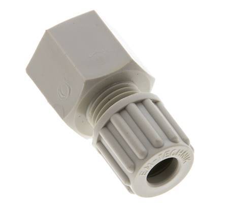 8x6mm & G3/8'' PP Straight Compression Fitting with Female Threads 10 bar