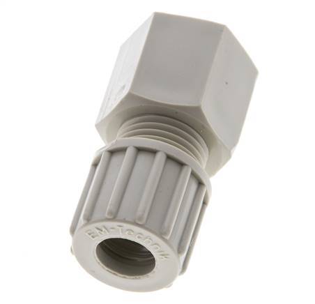 10x8mm & G3/8'' PP Straight Compression Fitting with Female Threads 10 bar