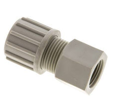 14x12mm & G3/8'' PP Straight Compression Fitting with Female Threads 10 bar