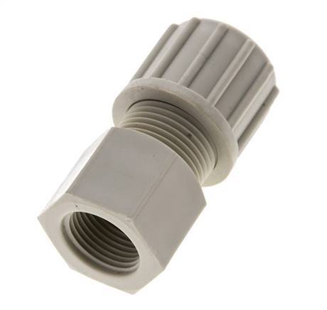 6x4mm & G1/8'' PVDF Straight Compression Fitting with Female Threads 10 bar