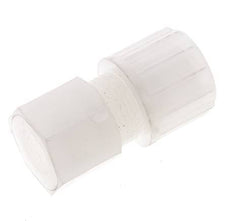 14x12mm & G1/4'' PVDF Straight Compression Fitting with Female Threads 10 bar