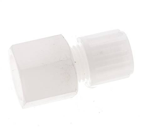 10x8mm & G3/8'' PVDF Straight Compression Fitting with Female Threads 10 bar