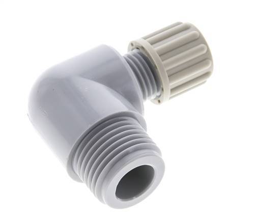 8x6mm & G1/2'' PA Elbow Compression Fitting with Male Threads 10 bar