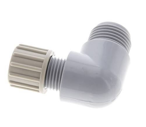 10x8mm & G1/2'' PA Elbow Compression Fitting with Male Threads 10 bar