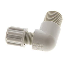 6x4mm & G1/4'' PP Elbow Compression Fitting with Male Threads 10 bar [2 Pieces]