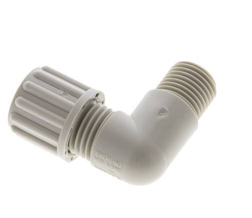 8x6mm & G1/4'' PP Elbow Compression Fitting with Male Threads 10 bar