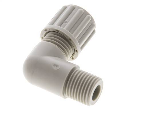 8x6mm & G1/4'' PP Elbow Compression Fitting with Male Threads 10 bar