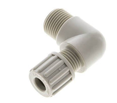 8x6mm & G3/8'' PP Elbow Compression Fitting with Male Threads 10 bar
