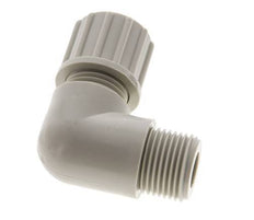 10x8mm & G3/8'' PP Elbow Compression Fitting with Male Threads 10 bar