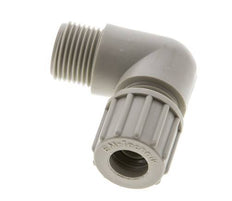 10x8mm & G3/8'' PP Elbow Compression Fitting with Male Threads 10 bar