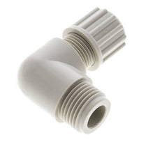 10x8mm & G1/4'' PVDF Elbow Compression Fitting with Male Threads 10 bar