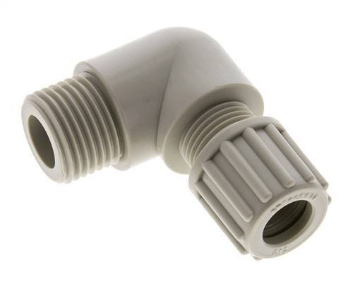 12x10mm & G1/2'' PP Elbow Compression Fitting with Male Threads 10 bar
