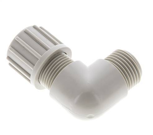 14x12mm & G1/2'' PP Elbow Compression Fitting with Male Threads 10 bar
