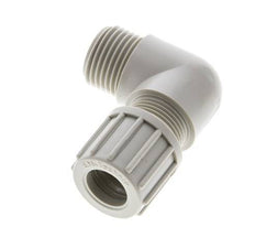 8x6mm & G1/8'' PVDF Elbow Compression Fitting with Male Threads 10 bar