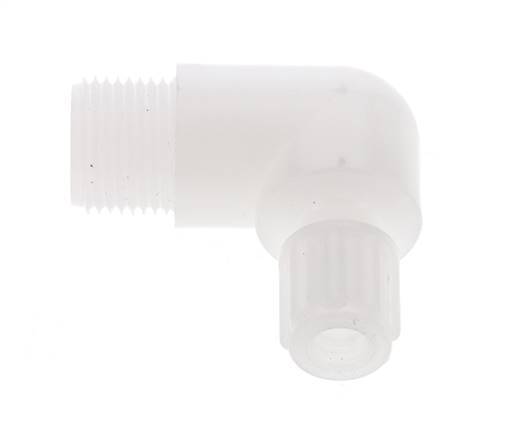6x4mm & G1/2'' PVDF Elbow Compression Fitting with Male Threads 10 bar
