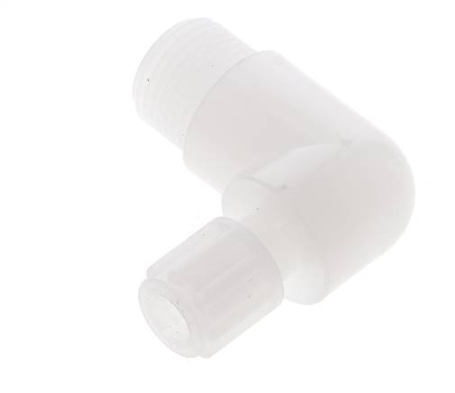 8x6mm & G3/8'' PVDF Elbow Compression Fitting with Male Threads 10 bar