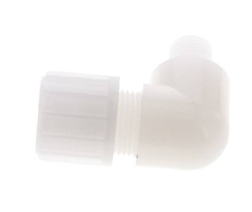 8x6mm & G3/8'' PVDF Elbow Compression Fitting with Male Threads 10 bar