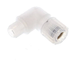 10x8mm & G1/4'' PFA Elbow Cutting Fitting with Male Threads 10 bar