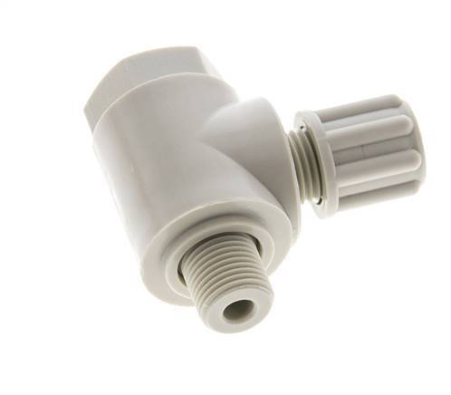 6x4mm & G1/8'' PP Elbow Compression Fitting with Male Threads with Banjo Bolt 10 bar