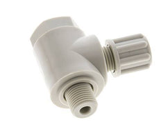 6x4mm & G1/8'' PP Elbow Compression Fitting with Male Threads with Banjo Bolt 10 bar