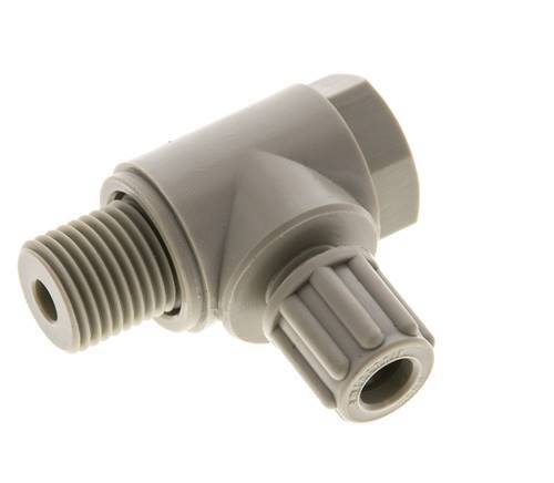 6x4mm & G1/4'' PP-Kompressionsverschraubung mit Außengewinde mit Hohlschraube 10 bar