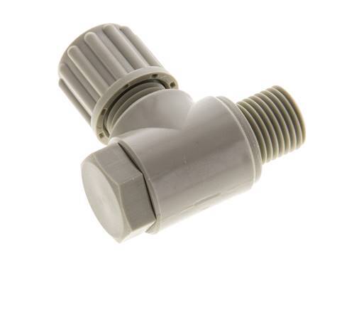 8x6mm & G1/4'' PP-Kompressionsverschraubung mit Außengewinde und Hohlschraube 10 bar
