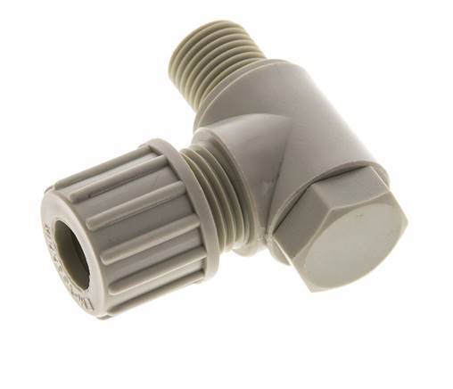 10x8mm & G1/4'' PP-Kompressionsverschraubung mit Außengewinde mit Hohlschraube 10 bar