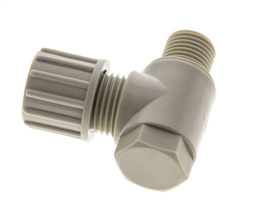 10x8mm & G1/4'' PP-Kompressionsverschraubung mit Außengewinde mit Hohlschraube 10 bar