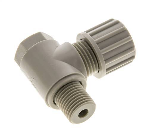 10x8mm & G1/4'' PP-Kompressionsverschraubung mit Außengewinde mit Hohlschraube 10 bar