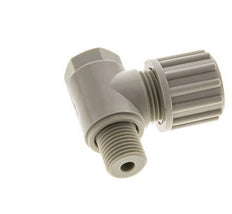 12x10mm & G1/4'' PP-Kompressionsverschraubung mit Außengewinde mit Hohlschraube 10 bar