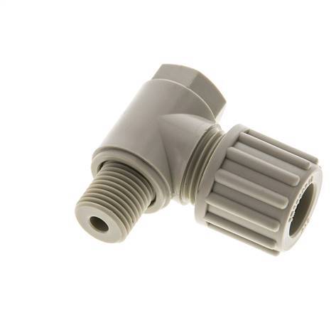 12x10mm & G1/4'' PP-Kompressionsverschraubung mit Außengewinde mit Hohlschraube 10 bar