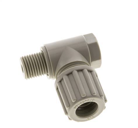 12x10mm & G1/4'' PP-Kompressionsverschraubung mit Außengewinde mit Hohlschraube 10 bar