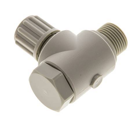 8x6mm & G3/8'' PP-Kompressionsverschraubung mit Außengewinde und Hohlschraube 10 bar
