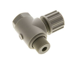 12x10mm & G3/8'' PP-Kompressionsverschraubung mit Außengewinde mit Hohlschraube 10 bar