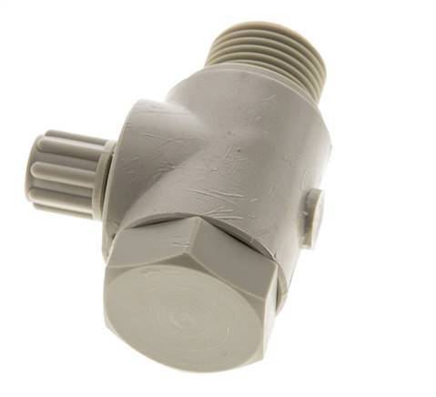 6x4mm & G1/2'' PP-Kompressionsverschraubung mit Außengewinde mit Hohlschraube 10 bar