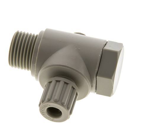 8x6mm & G1/2'' PP-Kompressionsverschraubung mit Außengewinde mit Hohlschraube 10 bar