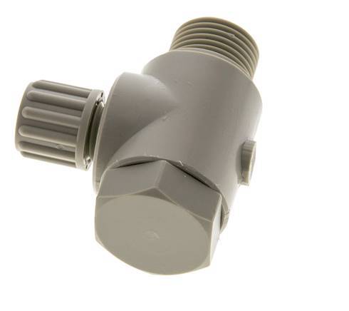 8x6mm & G1/2'' PP-Kompressionsverschraubung mit Außengewinde mit Hohlschraube 10 bar