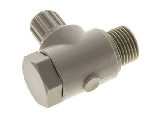 8x6mm & G1/2'' PP-Kompressionsverschraubung mit Außengewinde mit Hohlschraube 10 bar