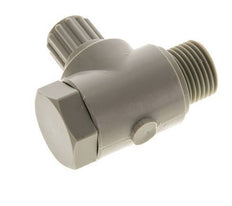 8x6mm & G1/2'' PP-Kompressionsverschraubung mit Außengewinde mit Hohlschraube 10 bar