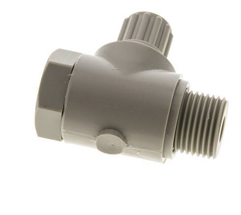 8x6mm & G1/2'' PP-Kompressionsverschraubung mit Außengewinde mit Hohlschraube 10 bar