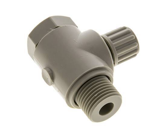 8x6mm & G1/2'' PP-Kompressionsverschraubung mit Außengewinde mit Hohlschraube 10 bar