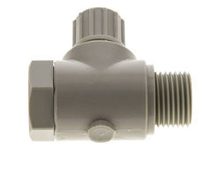 10x8mm & G1/2'' PP-Kompressionsverschraubung mit Außengewinde mit Hohlschraube 10 bar