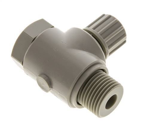 10x8mm & G1/2'' PP-Kompressionsverschraubung mit Außengewinde mit Hohlschraube 10 bar