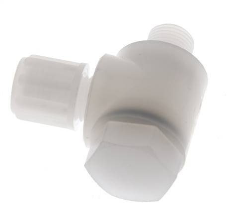 6x4mm & G1/8'' PVDF-Kompressionsverschraubung mit Außengewinde und Hohlschraube 10 bar