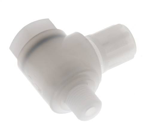 6x4mm & G1/8'' PVDF-Kompressionsverschraubung mit Außengewinde und Hohlschraube 10 bar